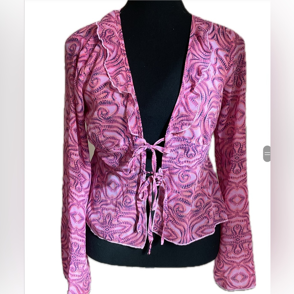 Wild Fable WOMENS/GIRLS Pink and Purple Patterned  Cover up Top